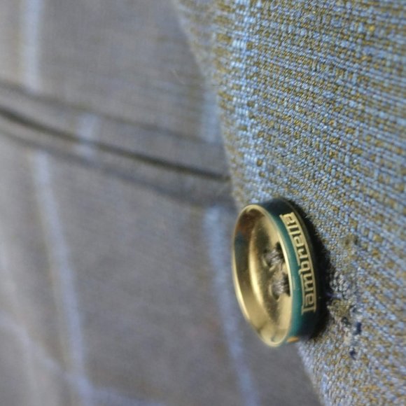 Dress Vest, Blue/Black Checkered Vest, Formal Shirt Vest 36R - Picture 5 of 14